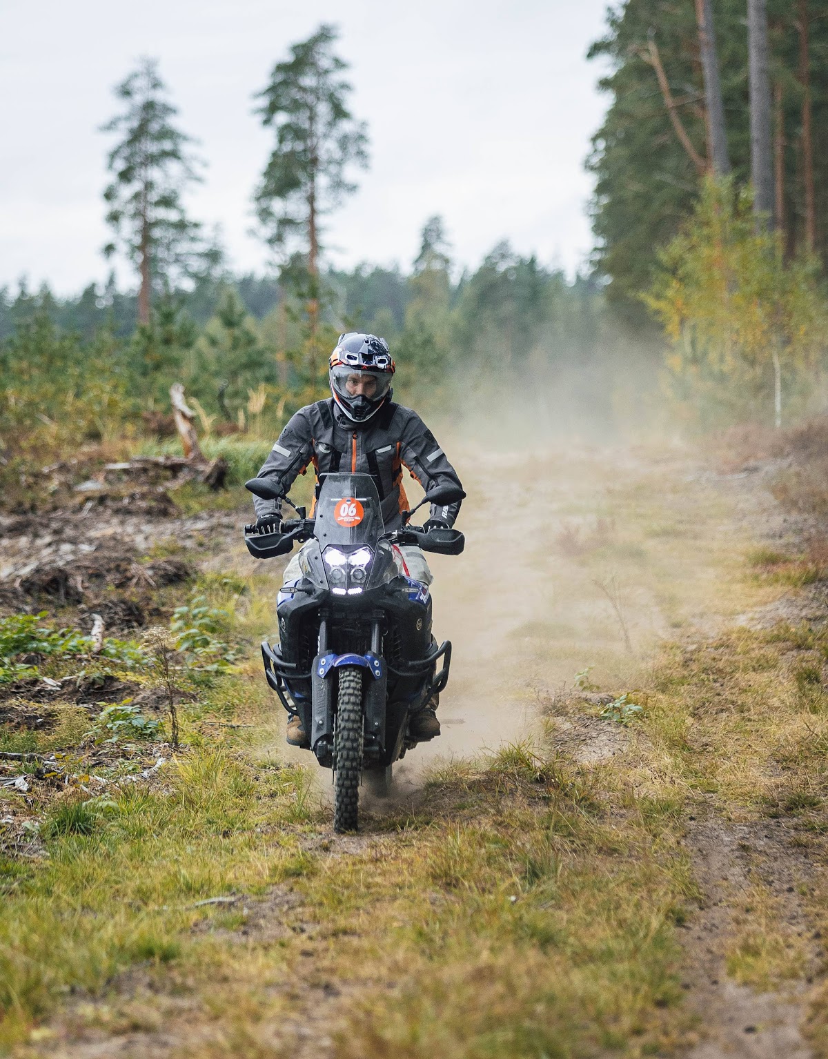Alakonnu Rally rider on a forest track