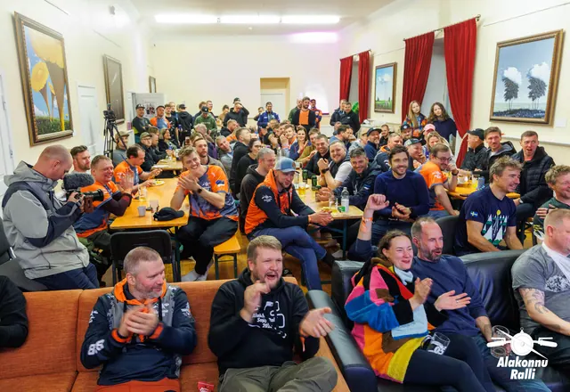 Participants and organizers in the awards hall – Alakonnu Rally 2026, awards ceremony