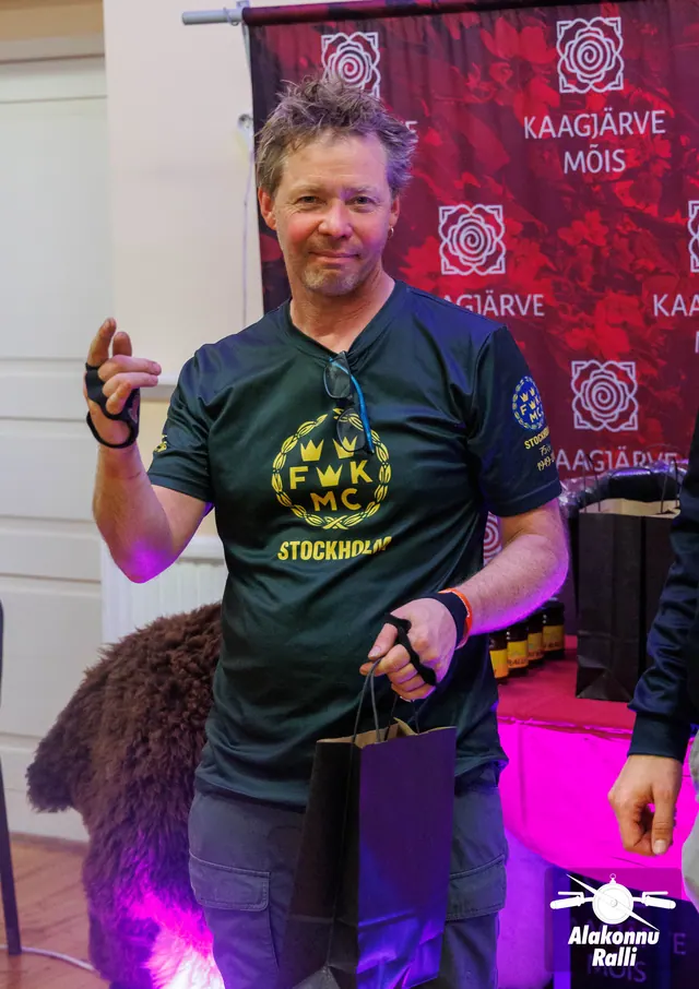 A prize presentation at the rally awards ceremony – Alakonnu Rally 2026, Awards ceremony