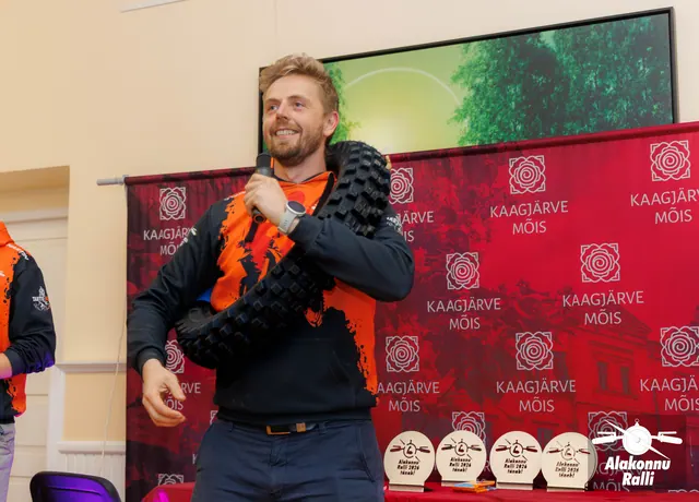 Korraldajad kõnelevad ralli autasustamisel – Alakonnu Ralli 2026, autasustamine